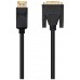 Nanocable Cable Conversor DP a DVI 1 M Negro