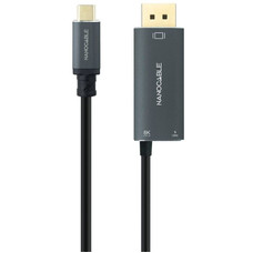 Nanocable Cable USB-C/M-DP/M+USB-C/H PD 1.8M