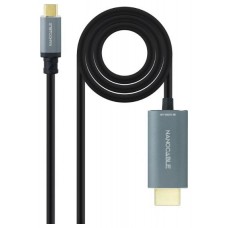 CABLE CONVERSOR USB-C/M A HDMI/M 4K@60HZ 1.8M NEGRO NANOCABLE