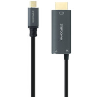 Nanocable Cable USB-C/M-HDMI 2.1+USB-C/H PD 1.8 M-9IA Nanocable Cable USB-C/M-HDMI 2.1+USB-C/H PD 1.8 M