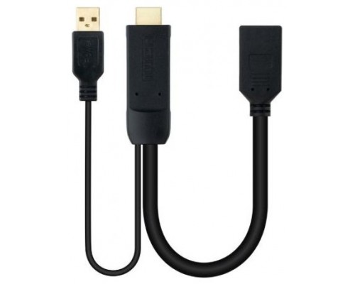 Nanocable Conversor HDMI/M a DP/H Negro 20 cm