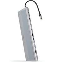 HUB 12 PUERTOS USB-C A 3xUSB-A/USB-C/USB-C PD/2xHDMI/DP/RJ45/... 18 CM NANOCABLE-22AA HUB 12 PUERTOS USB-C A 3xUSB-A/USB-C/USB-C PD/2xHDMI/DP/RJ45/... 18 CM NANOCABLE
