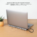 HUB 12 PUERTOS USB-C A 3xUSB-A/USB-C/USB-C PD/2xHDMI/DP/RJ45/... 18 CM NANOCABLE