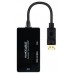 Nanocable Conversor DP a HDMI/DVI/VGA Negro 20 cm