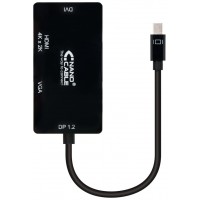 Nanocable Conversor Mini Displayp/VGA/DVI/HDMI 3E