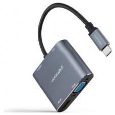 Nanocable Converosr USB-C a HDMI/VGA/USB3.0/PD