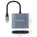 CABLE CONVERSOR USB-C A HDMI/H-USB3.0/H-USB-C PD/H 15CM NANOCABLE