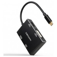 Nanocable Coversor USB-C a HDMI-DVI-DP-VGA/H 10cm