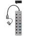 HUB 7 PUERTOS USB-C+USB-A/M A 4xUSB-A+xUSB-C 3.0+USB-C 5V 18 CM NANOCABLE-AA7 HUB 7 PUERTOS USB-C+USB-A/M A 4xUSB-A+xUSB-C 3.0+USB-C 5V 18 CM NANOCABLE