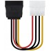 Nanocable Cable SATA, Molex M-SATA/H, 16cm