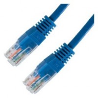 CABLE DE RED LATIGUILLO RJ45 CAT.5E UTP AWG24 0.5 M AZUL NANOCABLE