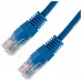 CABLE DE RED LATIGUILLO RJ45 CAT.5E UTP AWG24 0.5 M AZUL NANOCABLE