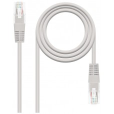 CABLE DE RED LATIGUILLO RJ45 CAT.5E UTP AWG24 25 CM GRIS NANOCABLE