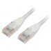 CABLE DE RED LATIGUILLO RJ45 CAT.5E UTP AWG24 1M BLANCO NANOCABLE