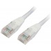 CABLE DE RED LATIGUILLO RJ45 CAT.5E UTP AWG24 1M BLANCO NANOCABLE