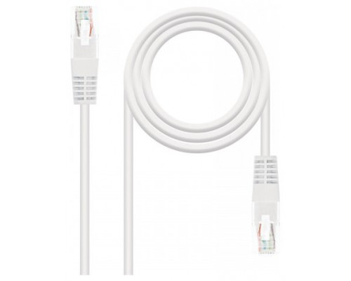 CABLE DE RED LATIGUILLO RJ45 CAT.5E UTP AW24 5 M BLANCO NANOCABLE