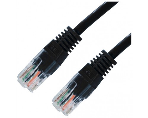 CABLE RED LATIGUILLO RJ45 CAT.5E UTP AWG24,7M NEGRO NANOCABLE