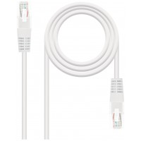 CABLE RED LATIGUILLO RJ45 CAT.5E UTP AWG24,10M BLANCO NANOCABLE