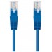 CABLE RED LATIGUILLO RJ45 CAT.6 UTP AWG24,0.5M AZUL NANOCABLE