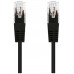 CABLE DE RED LATIGUILLO RJ45 UTP CAT6 AWG24 0.30 M NEGRO NANOCABLE