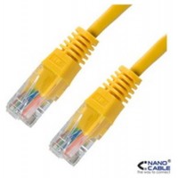 CABLE DE RED LATIGUILLO RJ45 UTP CAT6 AWG24 0.5 M AMARILLO NANOCABLE