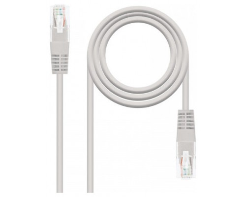 CABLE RED LATIGUILLO RJ45 CAT.6 UTP AWG24,15M GRIS NANOCABLE