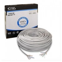 BOBINA 100M CAT.6 RIGIDO AWG24 EXTERIOR NEGRO  NANOCABLE