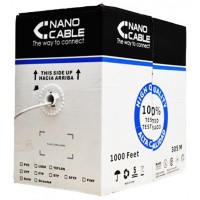 BOBINA 305M CAT.5 FTP RIGIDO AWG24 NANOCABLE