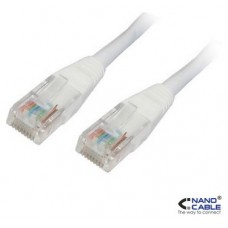 CABLE RED LATIGUILLO RJ45 CAT.6 UTP LSZH 3M GRIS NANOCABLE