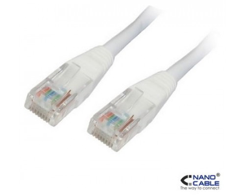 CABLE RED LATIGUILLO RJ45 CAT.6 UTP LSZH 3M GRIS NANOCABLE