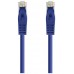 CABLE DE RED LATIGUILLO RJ45 UTP CAT6A AWG24 0.5 M AZUL NANOCABLE