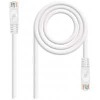 CABLE DE RED LATIGUILLO RJ45 UTP CAT6A AWG24 LSZH 0.25 M BLANCO NANOCABLE