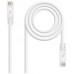 CABLE DE RED LATIGUILLO RJ45 UTP CAT6A AWG24 LSZH 0.25 M BLANCO NANOCABLE