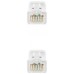 CABLE DE RED LATIGUILLO RJ45 UTP CAT6A AWG24 LSZH 0.25 M BLANCO NANOCABLE