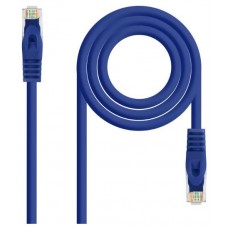 CABLE DE RED LATIGUILLO RJ45 UTP CAT6A AWG24 LSZH 0.30 M AZUL NANOCABLE