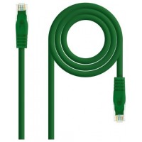 CABLE RED LATIGUILLO RJ45 CAT.6A LSZH UTP AWG24, 0.30M VERDE NANOCABLE