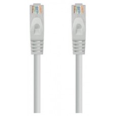 CABLE RED LATIGUILLO RJ45 CAT.6A LSZH UTP AWG24, 0.5M GRIS NANOCABLE