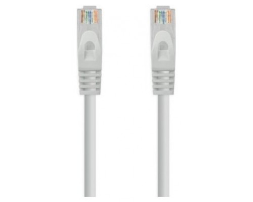 CABLE RED LATIGUILLO RJ45 CAT.6A LSZH UTP AWG24, 0.5M GRIS NANOCABLE