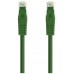 CABLE RED LATIGUILLO RJ45 CAT.6A LSZH UTP AWG24, 1M VERDE NANOCABLE