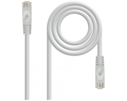 CABLE DE RED LATIGUILLO RJ45 UTP CAT6A AWG24 15 M GRIS NANOCABLE