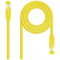 CABLE DE RED LATIGUILLO RJ45 SFTP CAT6A AWG26 0.25 M AMARILLO NANOCABLE