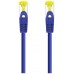 CABLE RED LATIGUILLO RJ45 CAT.6A LSZH SFTP AWG26, 0.30M AZUL NANOCABLE