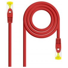 CABLE RED LATIGUILLO RJ45 CAT.6A LSZH SFTP AWG26, 0.30M ROJO NANOCABLE