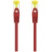 CABLE RED LATIGUILLO RJ45 CAT.6A LSZH SFTP AWG26, 0.30M ROJO NANOCABLE