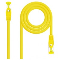 CABLE RED LATIGUILLO RJ45 CAT.6A LSZH SFTP AWG26, 0.30M AMARILLO NANOCABLE