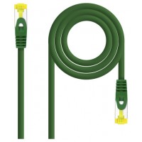 CABLE DE RED LATIGUILLO RJ45 SFTP CAT6A AWG26 1 M VERDE NANOCABLE