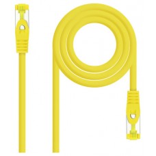 CABLE DE RED LATIGUILLO RJ45 SFTP CAT6A AWG26 1 M AMARILLO NANOCABLE