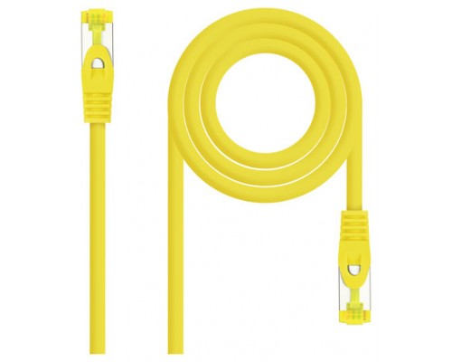 CABLE DE RED LATIGUILLO RJ45 SFTP CAT6A AWG26 1 M AMARILLO NANOCABLE