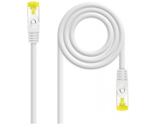 CABLE DE RED LATIGUILLO RJ45 SFTP CAT6A AWG26 3 M BLANCO NANOCABLE