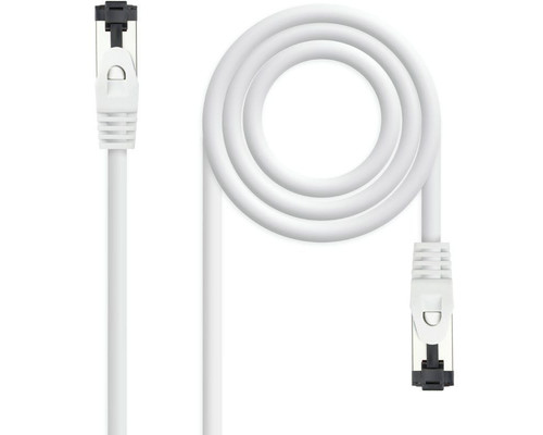 CABLE DE RED LATIGUILLO SSTP CAT8.1 AWG26 0.25 M BLANCO NANOCABLE-AA1 CABLE DE RED LATIGUILLO SSTP CAT8.1 AWG26 0.25 M BLANCO NANOCABLE